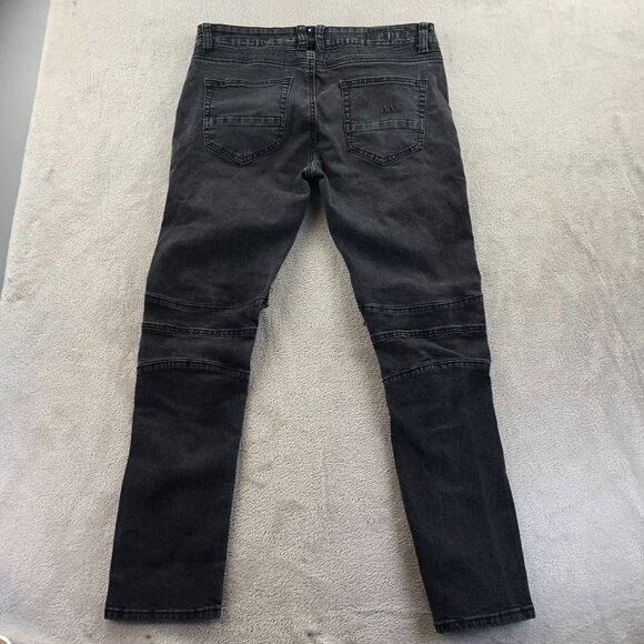 CJ Black Premium Mens Jeans Size 34/30 Black Denim Distressed Grunge Pleated Y2K - Picture 13 of 13